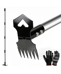 Xdovet Weed Puller Long Handle Steel Garden Tool