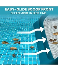 Xdovet Pool Skimmer Net Leaf Rake Wide Mesh Debris Cleaner