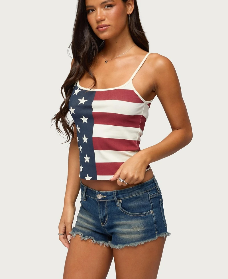 Edikted Women's Usa Lover Tank Top