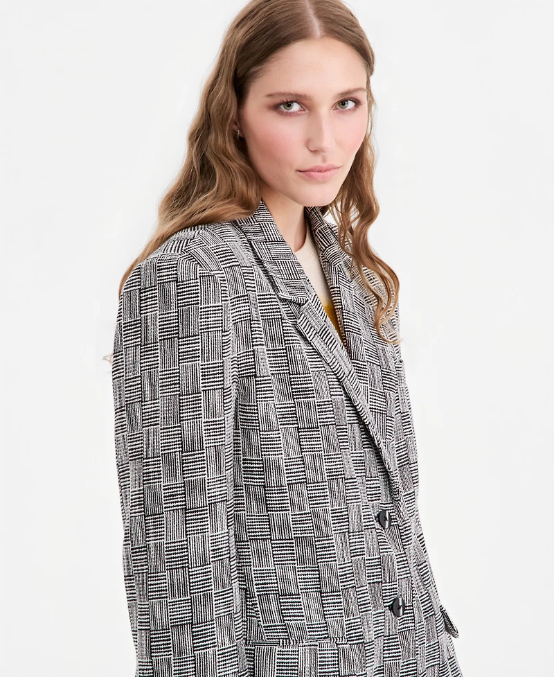 Jonathan Cohen X Macy's Women's Houndstooth Statement Blazer, Exclusive