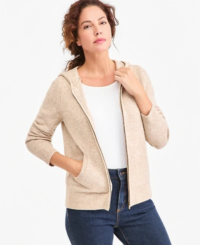 Style & Co Petite Luxsoft Full-Zip Hoodie Sweater,, Macy's Exclusive