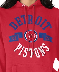 G-iii 4Her by Carl Banks Women's Red Detroit Pistons City Pullover Hoodie