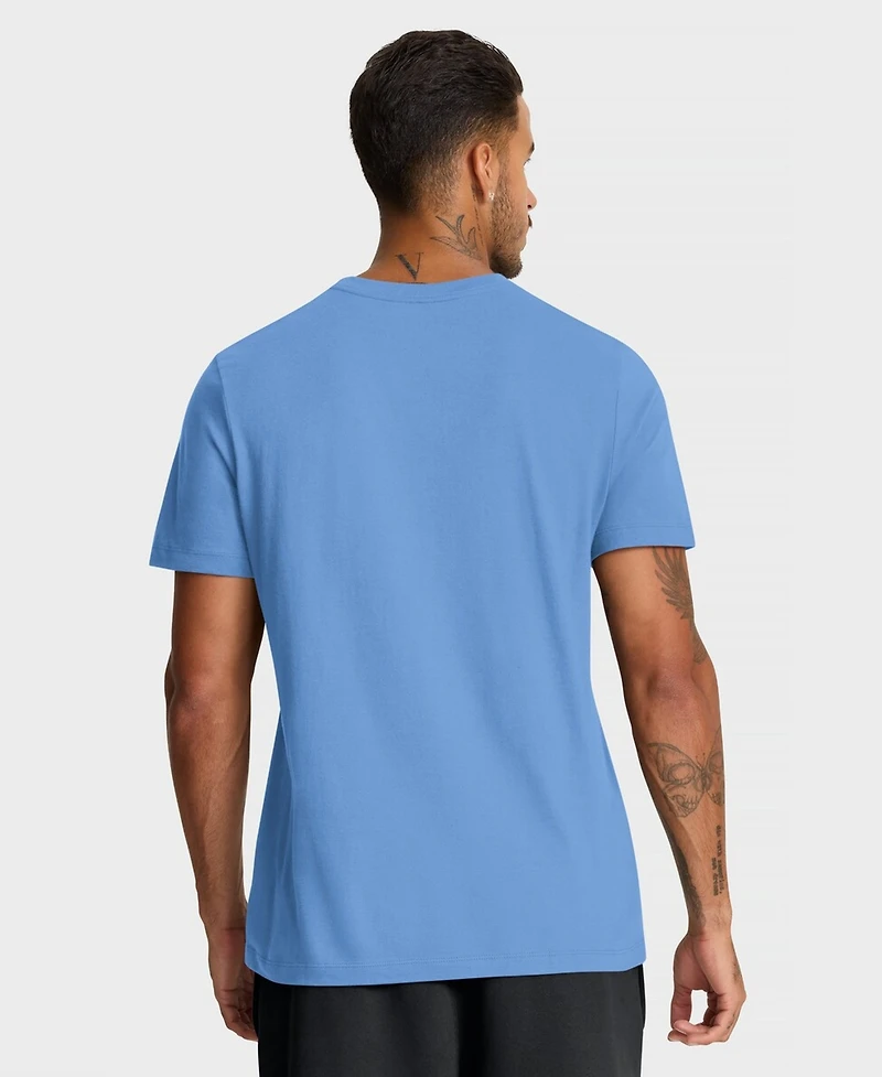 Nike Men's Light Blue Chicago Cubs City Connect Large Logo T-Shirt