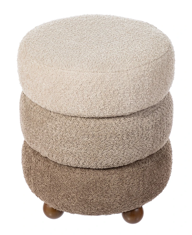 Glitzhome Modern 19" Gradient Upholstered Storage Ottoman or Accent Stool