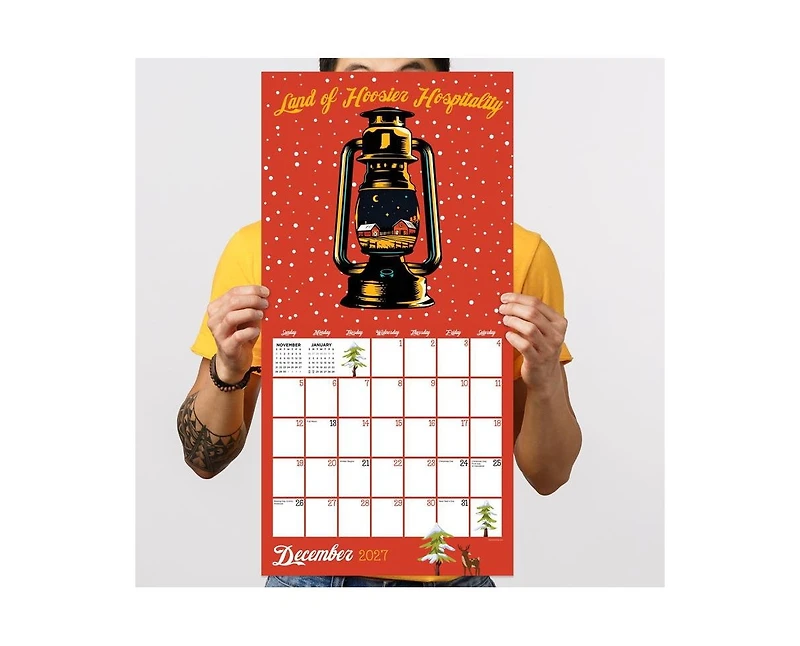 Tf Publishing Paper Goods 2027 Home Indiana Wall Calendar