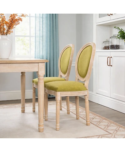 Streamdale Furniture French Country Upholstered Dining Chairs Set of 2