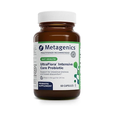 Metagenics UltraFlora Intensive Care Probiotic - 20 Billion Cfu Clinically Tested Lactobacillus plantarum 299v - Supports Digestive