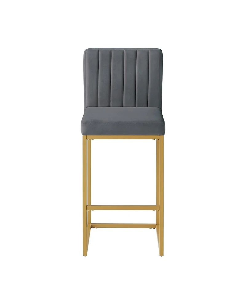 Streamdale Furniture Modern Fashion Counter Height Stools with Backrest Set of 2