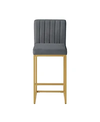 Streamdale Furniture Modern Fashion Counter Height Stools with Backrest Set of 2