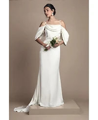 Coast Women's Cowl Neck Satin Maxi Dress