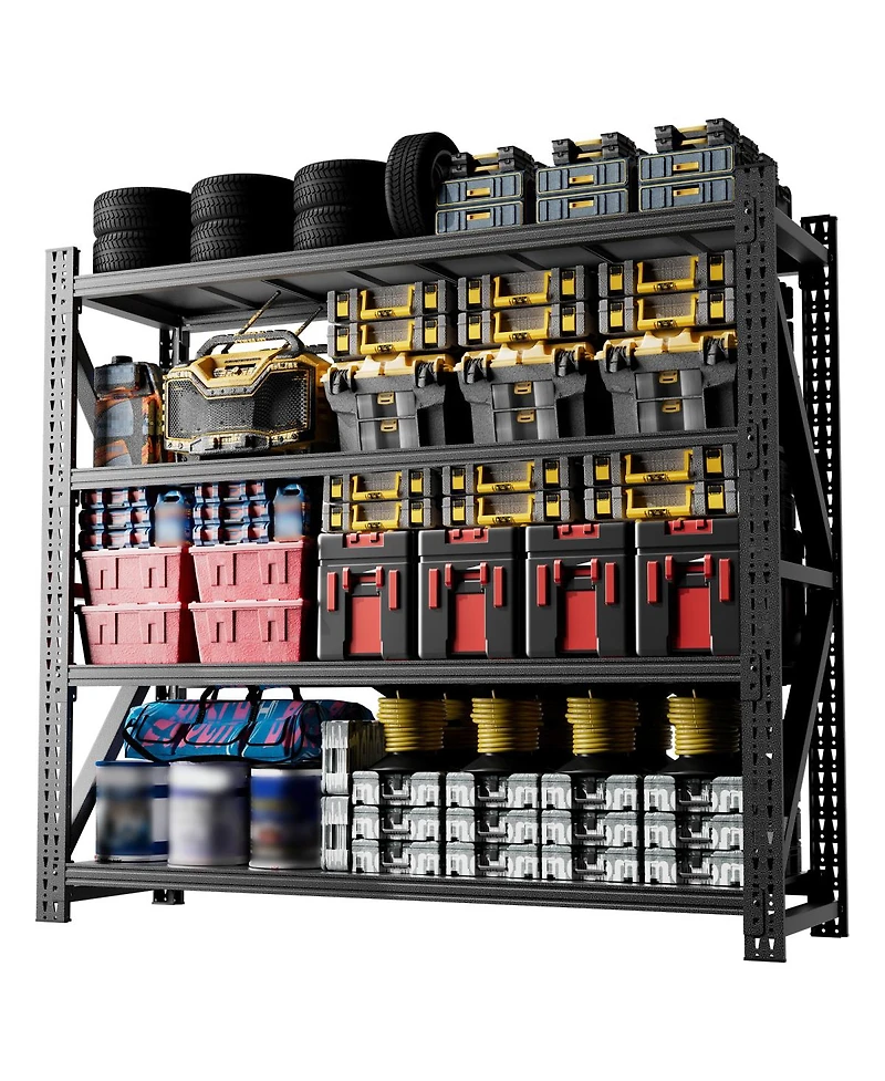 Streamdale Furniture Heavy Duty Adjustable Industrial Steel Storage Shelving