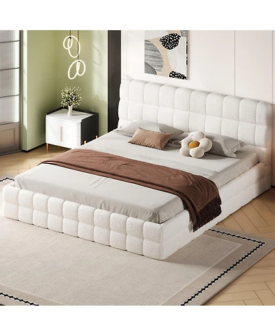 Streamdale Furniture King Size Upholstered Platform Bed