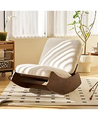 Streamdale Furniture Comfortable Glider Rocking Chair with Solid Wood Frame Set of 2
