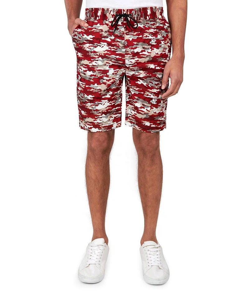 Society of Threads Men's Regular Fit Camo Drawstring Shorts