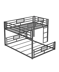 Streamdale Furniture L-shaped Metal Twin over Full Size Bunk Bed