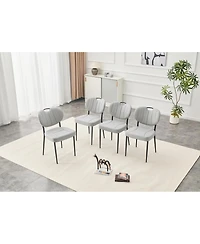 Streamdale Furniture Premium Leather Dining Chairs Set of 4