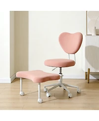 Streamdale Furniture Ergonomic Height-Adjustable Meditation Chair with Lumbar Support