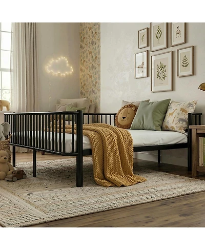 Streamdale Furniture Metal Daybed with Sturdy Steel Slat Support