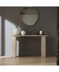 Streamdale Furniture 55.12'' Faux Marble Console Table for Living Room and Hallway