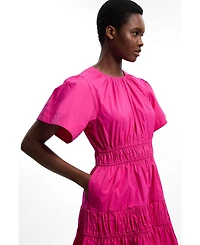 Karen Millen Women's Shirred Tiered Mini Dress