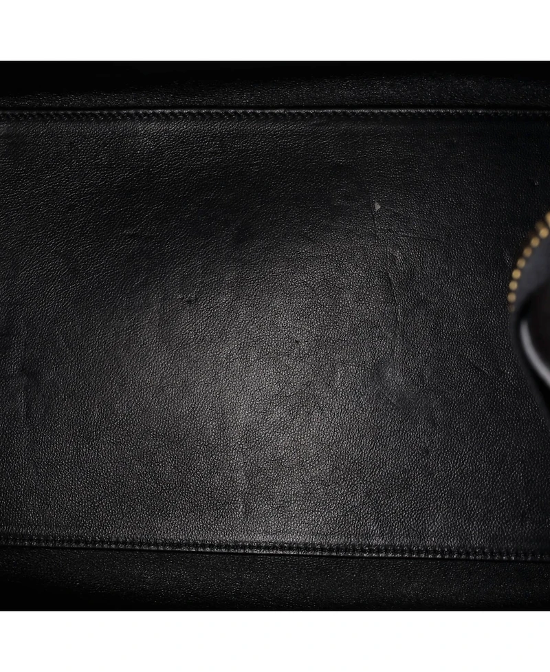 Pre-Owned Celine Mini Bicolor Luggage Bag Leather
