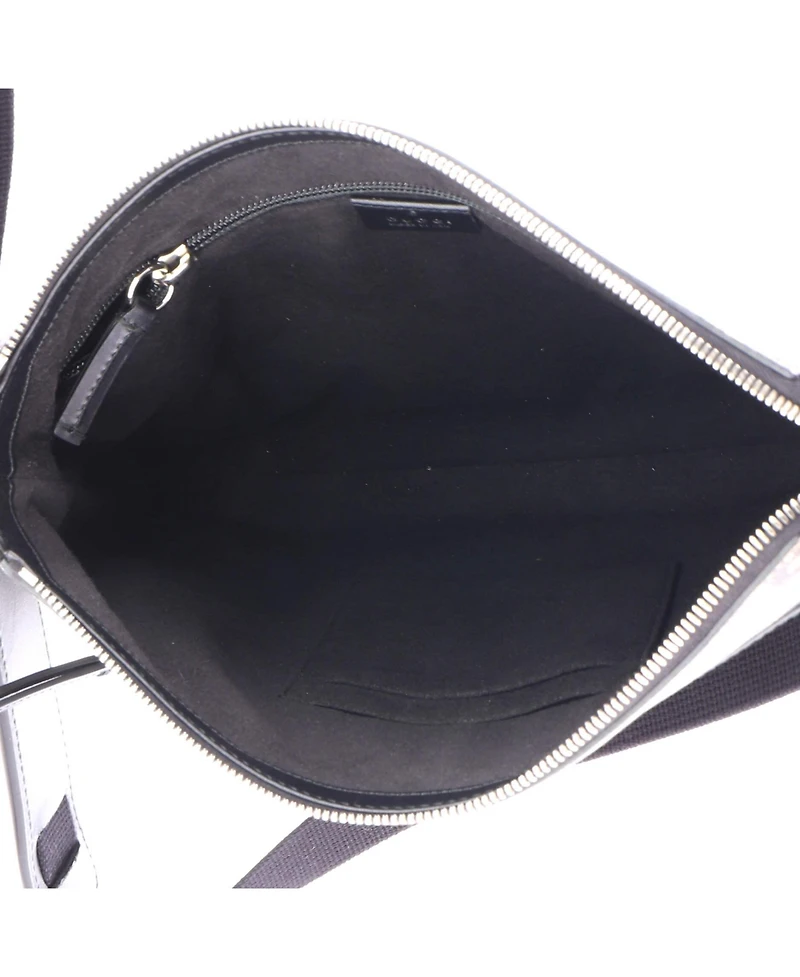 Pre-Owned Gucci Medium Front Zip Messenger Caleido Gg Coated Canvas