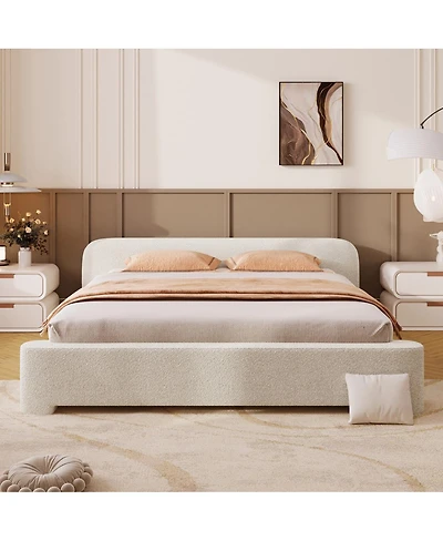 Streamdale Furniture Cozy Bouce Upholstered Bed - A Dreamy Addition to Your Bedroom Full