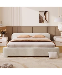 Streamdale Furniture Cozy Bouce Upholstered Bed - A Dreamy Addition to Your Bedroom Full
