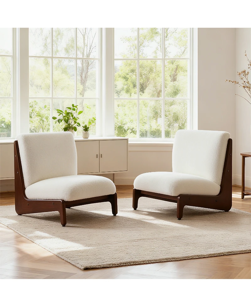 Streamdale Furniture Scott Living Moda Accent Chair with Solid Wood Frame Set of 2
