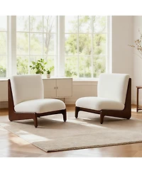 Streamdale Furniture Scott Living Moda Accent Chair with Solid Wood Frame Set of 2