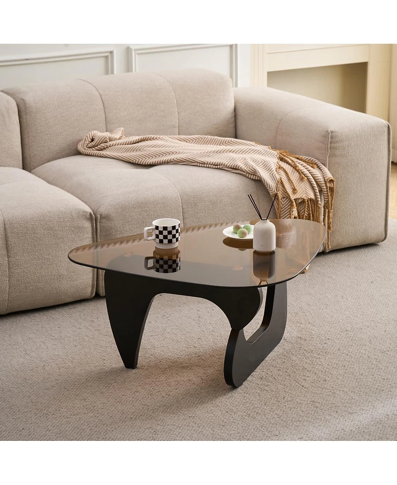 Streamdale Furniture Mid-Century Modern Farmhouse Wood Coffee Table
