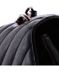 Pre-Owned Saint Laurent Large Classic Monogram College Bag Matelasse Chevron Leather