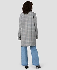 French Connection Women's Collared Relaxed Oversized Midi Jacket