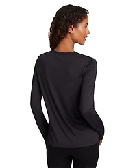 Reebok Women's Marled Performance Long-Sleeve Training Top