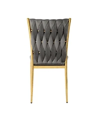 Streamdale Furniture Modern Velvet Dining Chairs with Legs