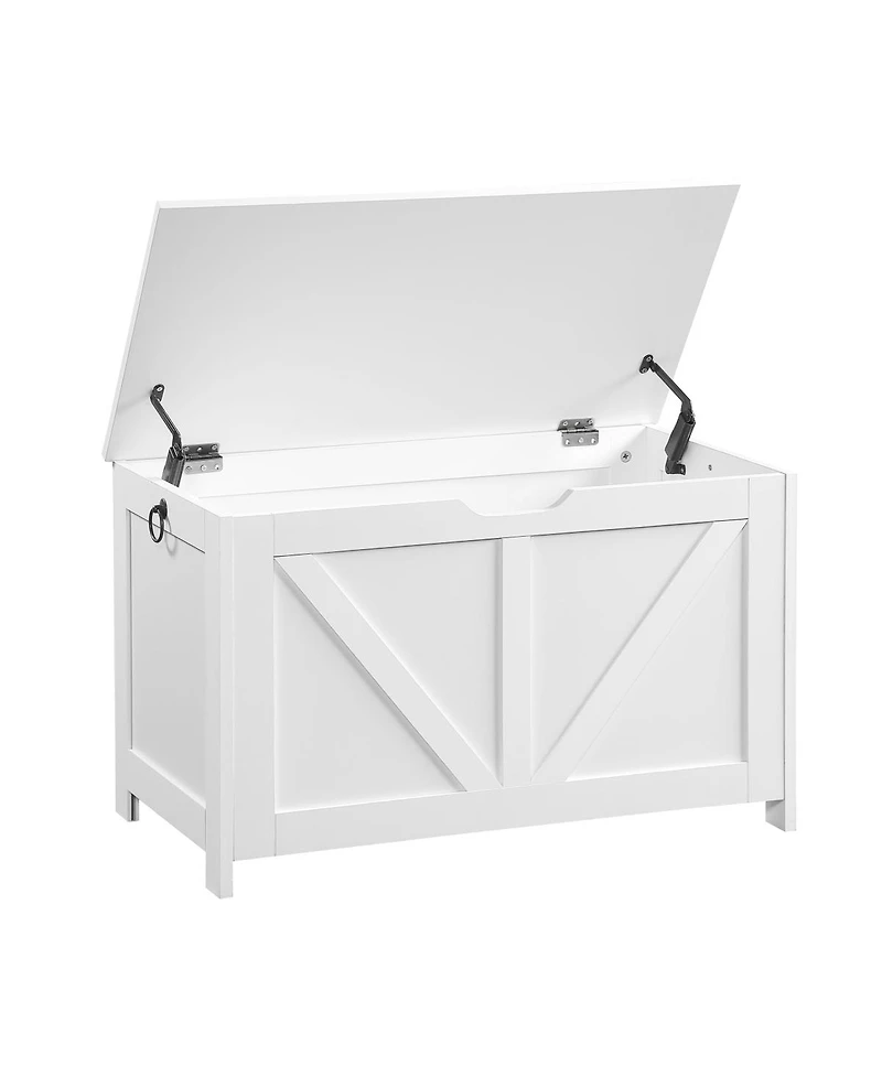 Streamdale Furniture Retro Storage Bench and Toy Box Organizer with 2 Hinges