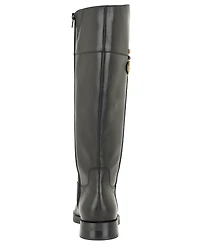 Guess Women's Kandra Wide Calf Signature G Logo Block Heel Boots