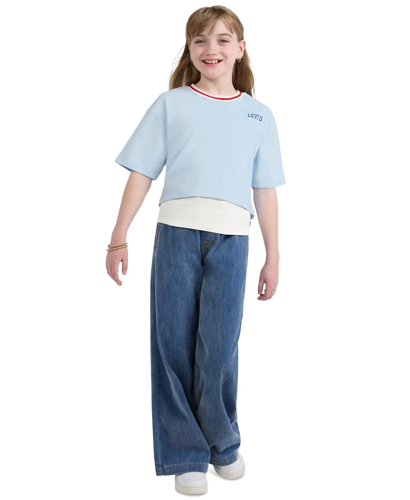 Levi's Girls' 7-16 Layered Short-Sleeve T-Shirt