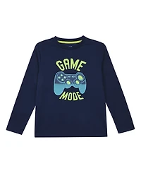 Max & Olivia Boys' 6-14 Bmi Gaming Print T-Shirt, Joggers and Socks, 3-Piece Pajama Set
