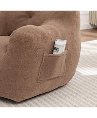Streamdale Furniture Bean Bag Sofa Chair with Armrests and High-Density Foam