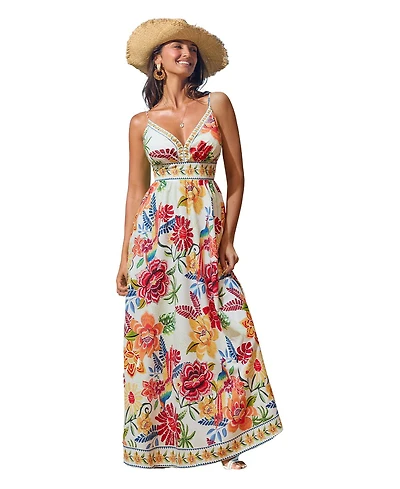 Cupshe Women's Born to Be Bold Floral Maxi Beach Dress