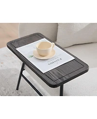 Streamdale Furniture Modern Upholstered Lounge Chair with Side Table and Pockets
