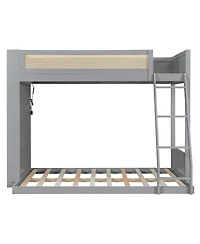 Streamdale Bunk Bed with Shelf and Led