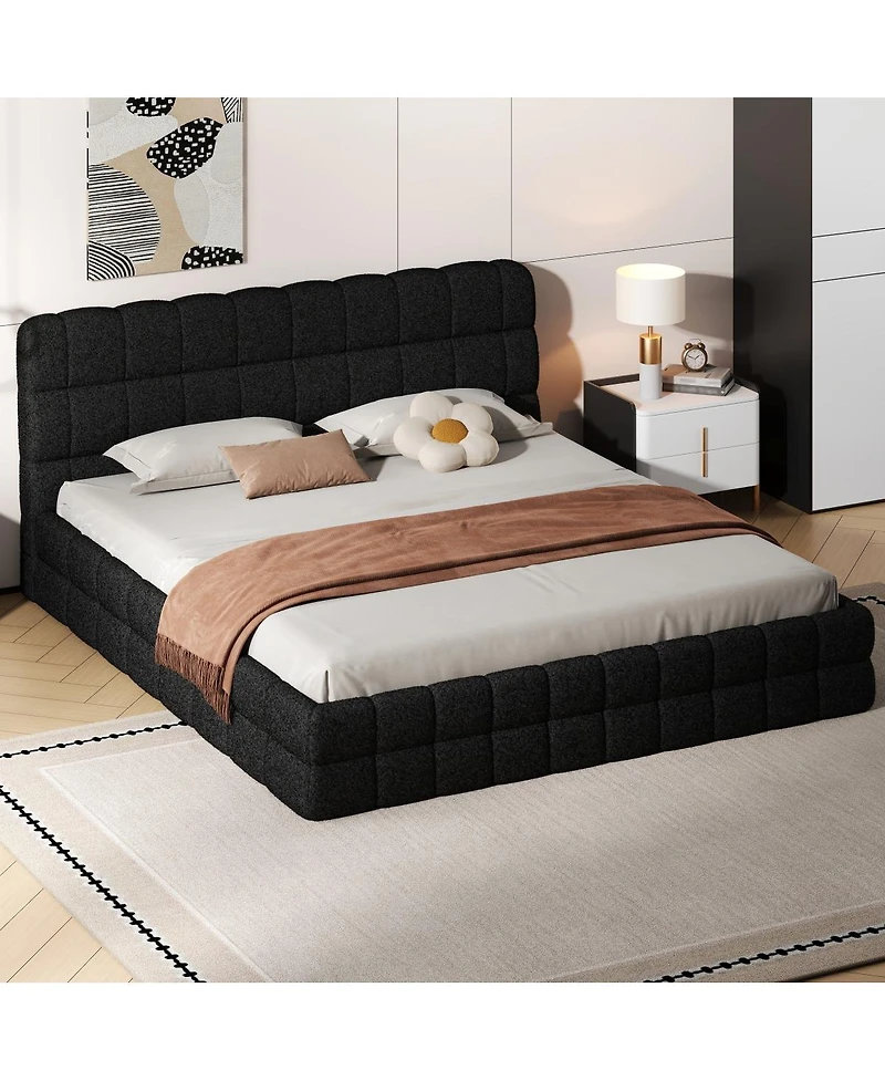 Streamdale Furniture King Size Upholstered Platform Bed