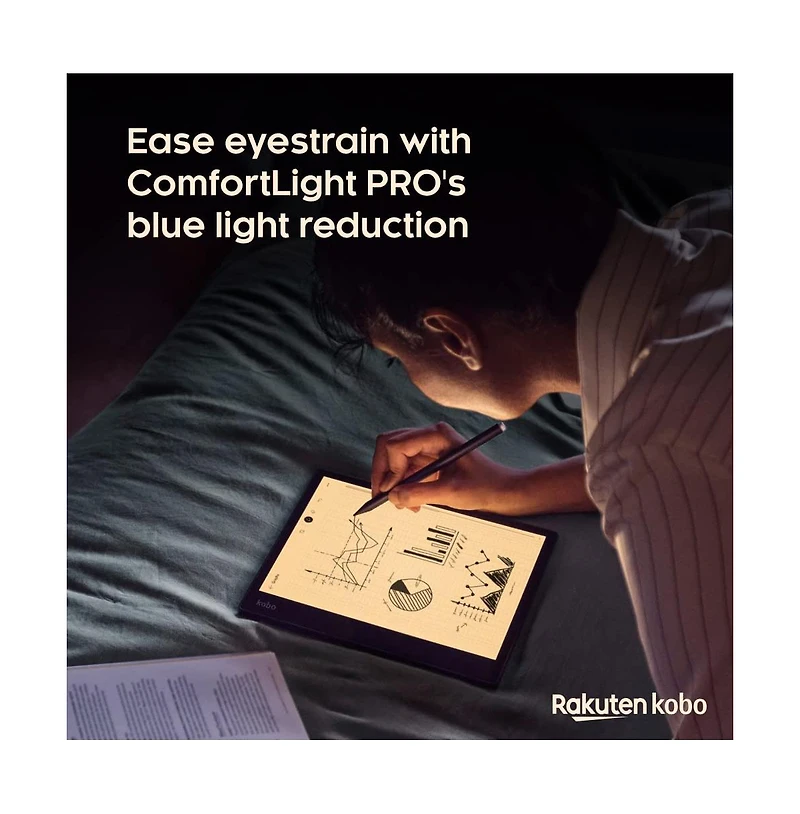 Kobo Elipsa 2E eReader | 10.3" Glare-Free Touchscreen with ComfortLight Pro | Includes Kobo Stylus 2 | Carta E Ink Technology | 32GB of Storage