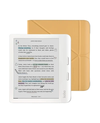 Kobo Libra Color eReader with Sleep Cover Case Bundle