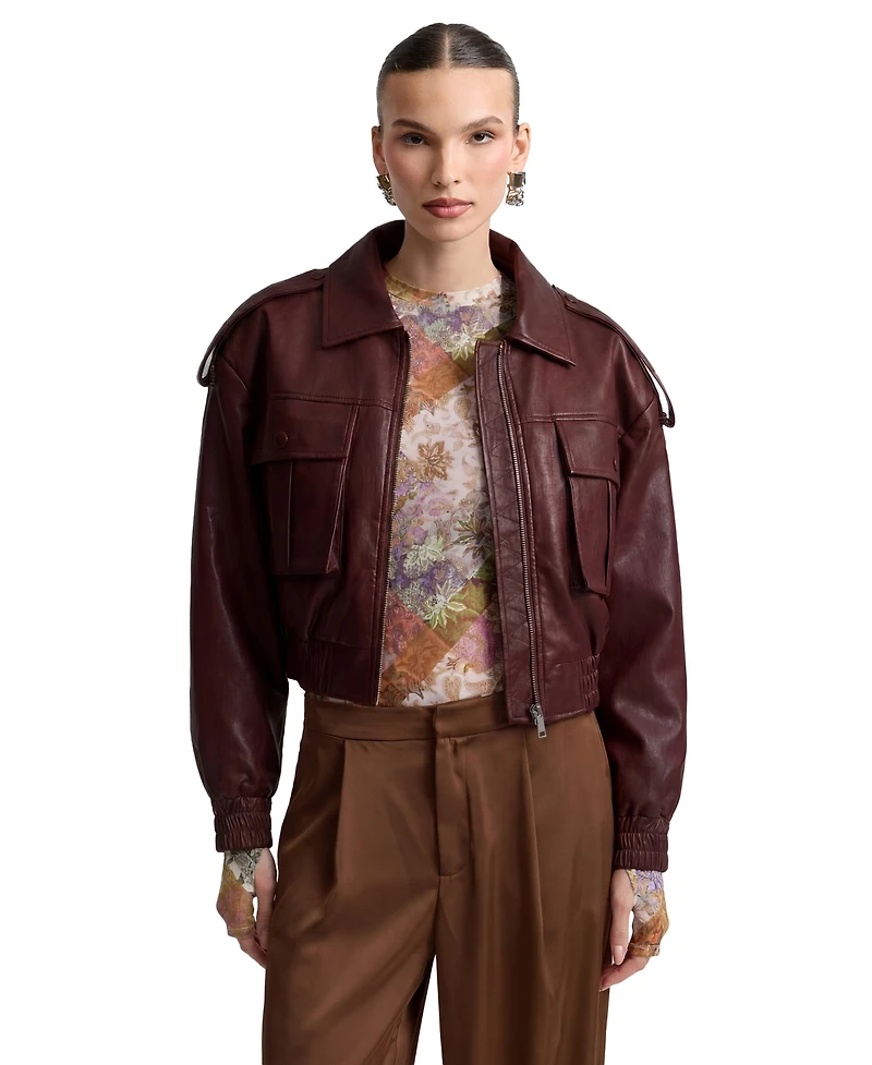 Avec Les Filles Women's Oversized Strong Shoulder Jacket