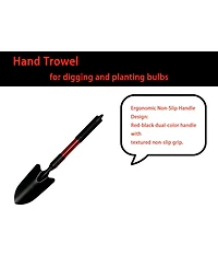 Xdovet Garden Tool Set 4-Piece Non-Slip Trowel Transplanter Cultivator Rake