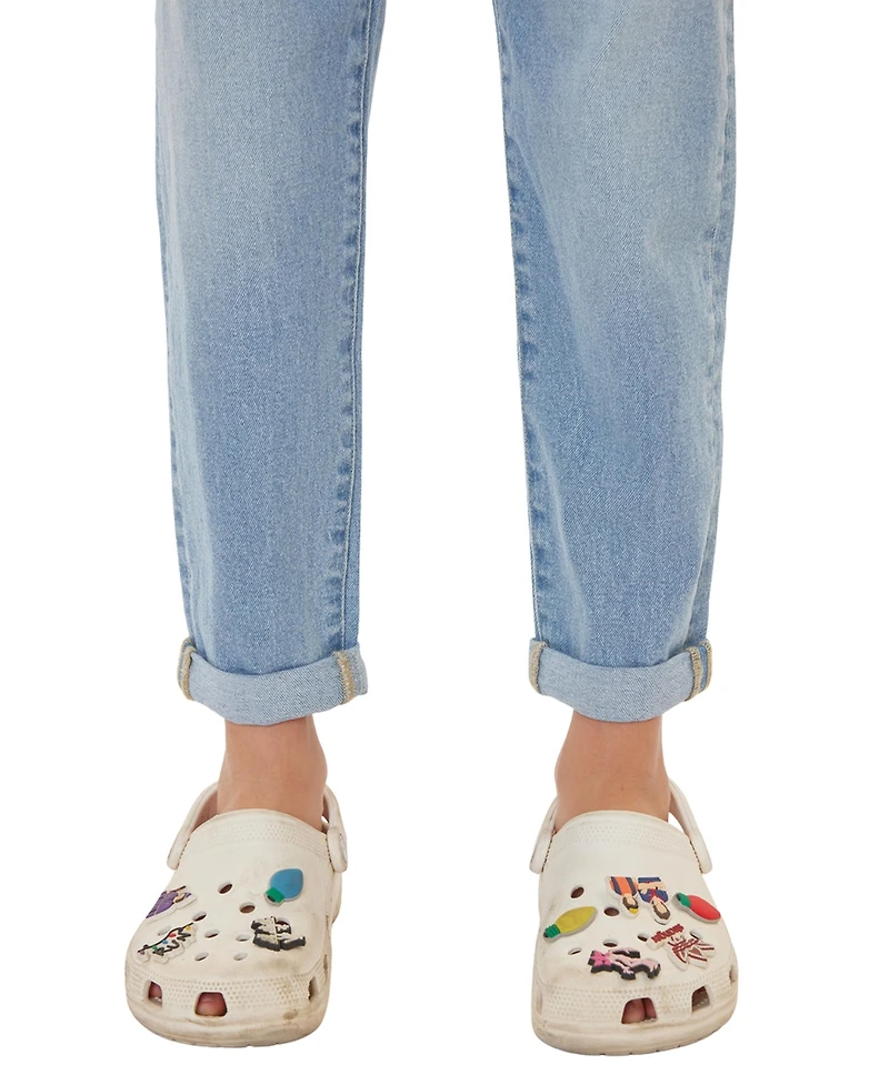 KanCan Big Girls' Halo Mini Mom Jeans