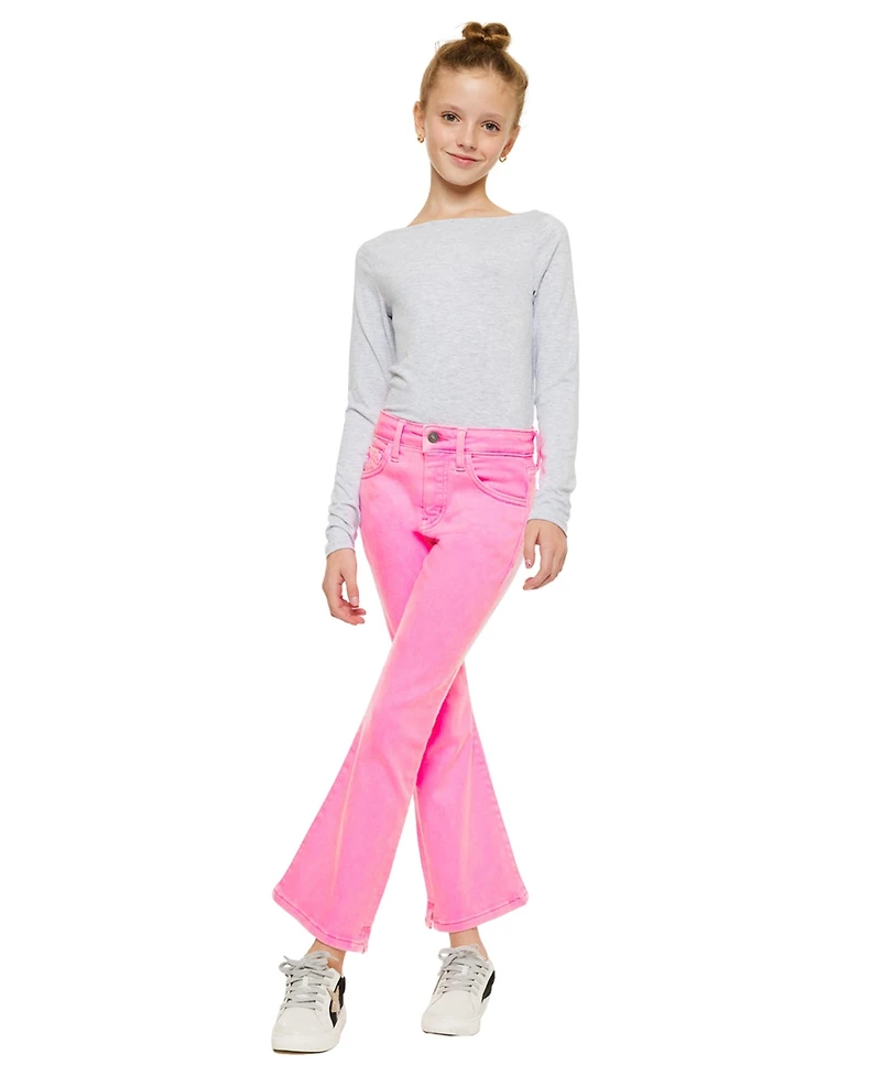 KanCan Big Girls' Bristol High Rise Kick Flare Jeans